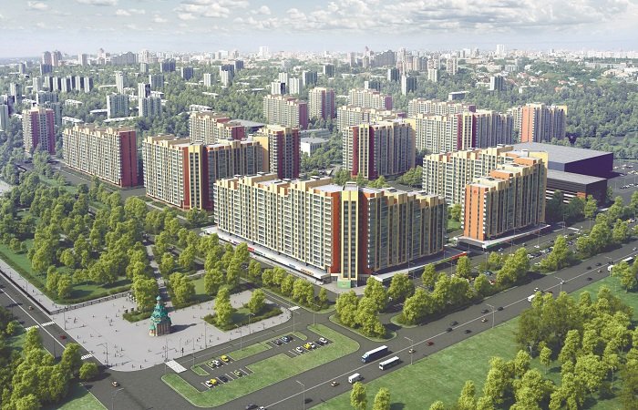 За лето в жилом комплексе «Демидов Парк» возведено 14 этажей