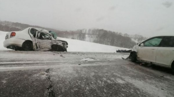 Две женщины погибли в лобовом столкновении на алтайской трассе