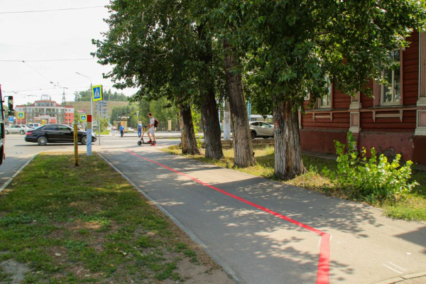 Что означает красная линия на центральных улицах Барнаула