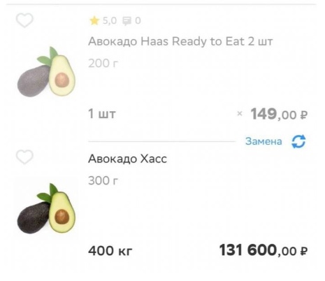 Россиянке по ошибке чуть не привезли 400 кг авокадо