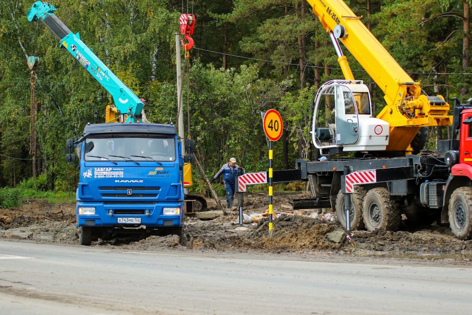 Как будет ездить транспорт в районе строящейся развязки в Барнауле осенью